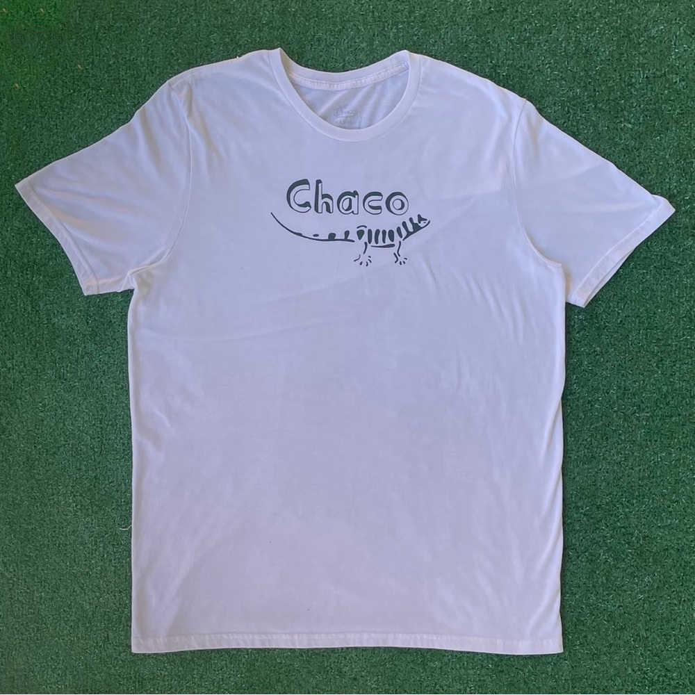 Vintage Chaco White Short-Sleeve Logo Tee